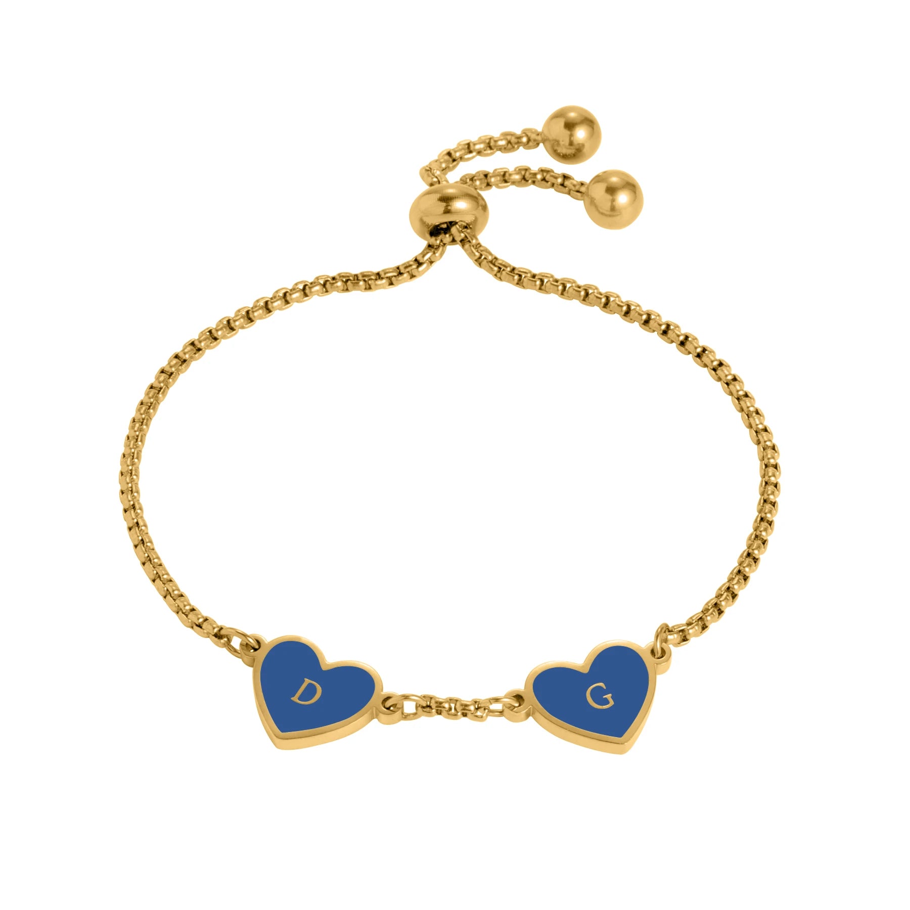 Custom Heart Name Bracelet Heart with Initials
