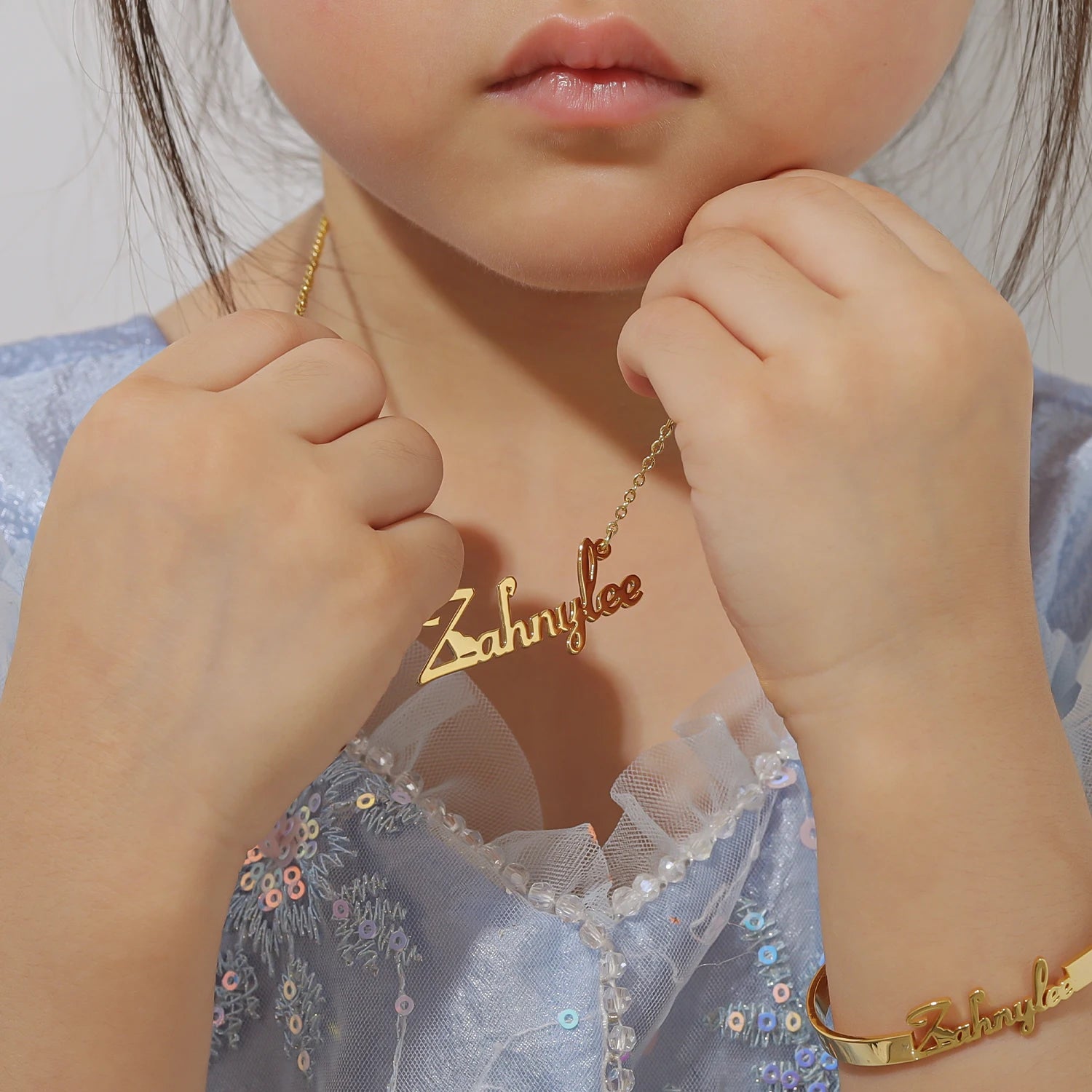 Custom Name Child Jewelry Set