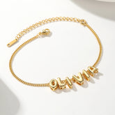 Custom 3D Bubble Letter Bracelet